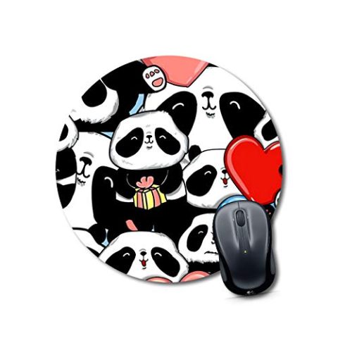Crafty Worth mouse pad with usb hub panda Mouse pads for girls Round Mouse Pad for Laptop/pc (9X9 Inches)