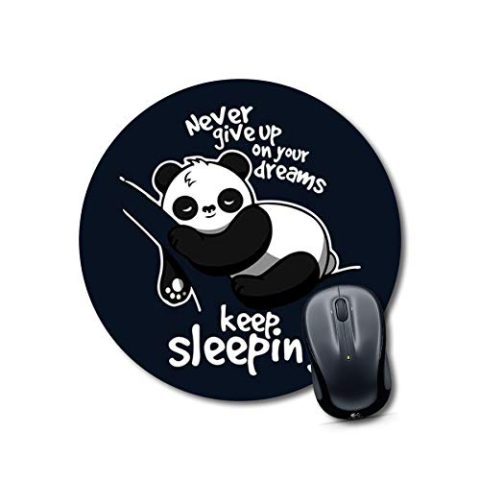 Crafty Worth mousepad xl gaming panda Mouse pads cute Round Mouse Pad for Laptop/pc (9X9 Inches)