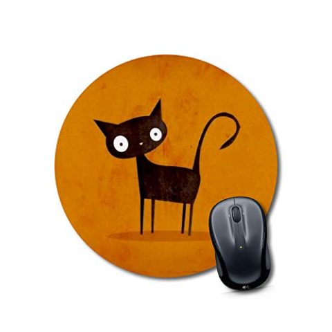 Crafty Worth gaming mousepad cat self defense Mouse pad Round Mouse Pad for Laptop/pc (9X9 Inches)
