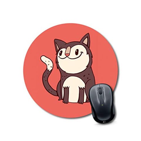 Crafty Worth mousepad for boys cat Mouse pads for boys Round Mouse Pad for Laptop/pc (9X9 Inches) - alternate view