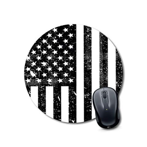 Crafty Worth keyboard and mouse pad for desk american flag Mouse pads Round Mouse Pad for Laptop/pc (9X9 Inches)