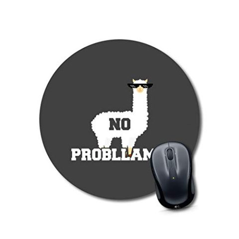 Crafty Worth mouse pad for round laptop llama Mouse pad for girls Round Mouse Pad for Laptop/pc (9X9 Inches)