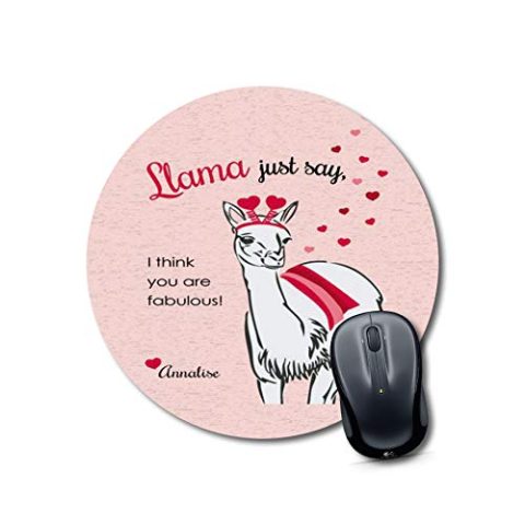 Crafty Worth mousepad for girls Mouse pad for girls cute Round Mouse Pad for Laptop/pc (9X9 Inches)