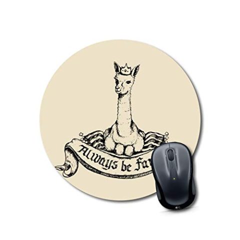 Crafty Worth mouse pad for hackers Mouse pad for girls under 100 Round Mouse Pad for Laptop/pc (9X9 Inches)
