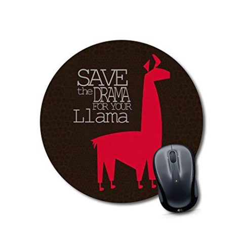 Crafty Worth mousepad for laptop under 100 llama Mouse pad Round Mouse Pad for Laptop/pc (9X9 Inches)