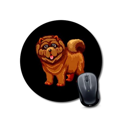 Crafty Worth mouse pad for macbook pro pug dog Mouse pad Round Mouse Pad for Laptop/pc (9X9 Inches)