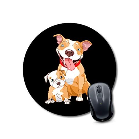 Crafty Worth mouse pad for mouse and keyboard dog mom Mouse pad Round Mouse Pad for Laptop/pc (9X9 Inches)