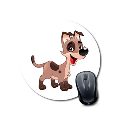 Crafty Worth mousepad for bed dog Mouse pad cute Round Mouse Pad for Laptop/pc (9X9 Inches)