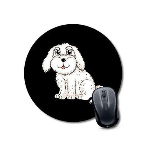 Crafty Worth mouse pad for desktop computer dog paw Mouse pads Round Mouse Pad for Laptop/pc (9X9 Inches) - alternate view