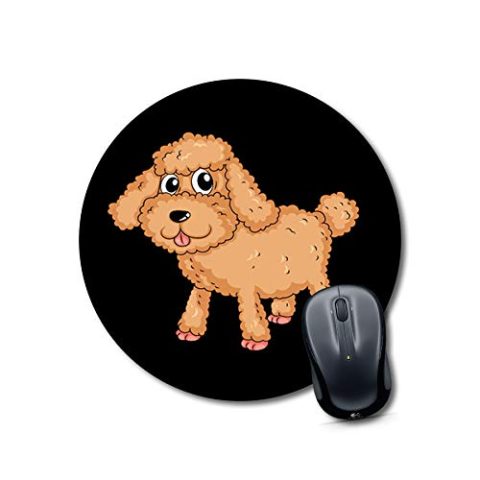 Crafty Worth long mouse pad for desktop puppy dogs Mouse pad Round Mouse Pad for Laptop/pc (9X9 Inches)