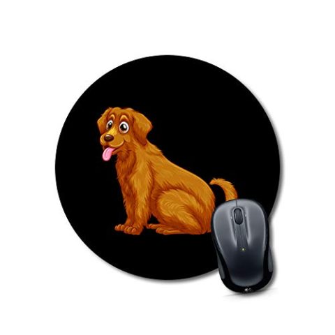 Crafty Worth mouse pad for round laptop dog tag Mouse pad Round Mouse Pad for Laptop/pc (9X9 Inches) - alternate view