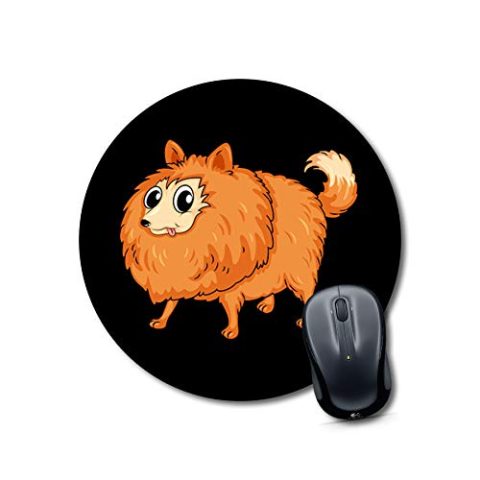 Crafty Worth mousepad for gaming laptop pug dog Mouse pad Round Mouse Pad for Laptop/pc (9X9 Inches)