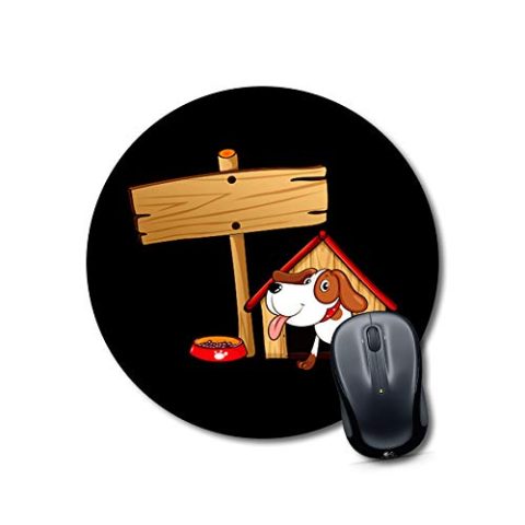 Crafty Worth mousepad for gaming large dog hook Mouse pad Round Mouse Pad for Laptop/pc (9X9 Inches)