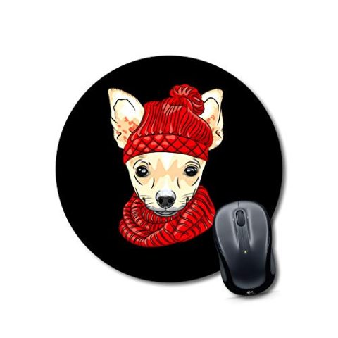 Crafty Worth mousepad for mouse pug dog Mouse pad Round Mouse Pad for Laptop/pc (9X9 Inches)