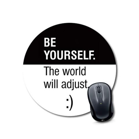 Crafty Worth mousepad for laptop yaya cafe quotes Mouse pad for love Round Mouse Pad for Laptop/pc (9X9 Inches)