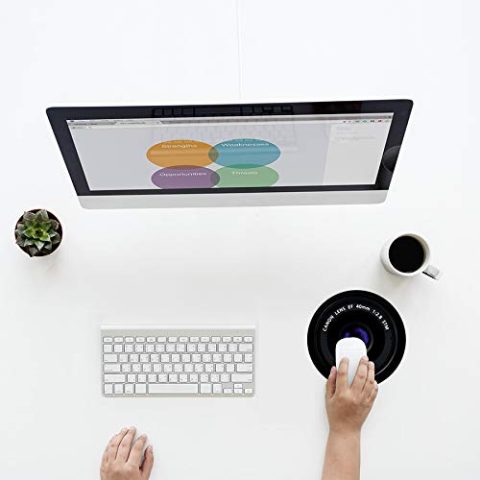 Crafty Worth mousepad for pc gaming large quotes Mouse pad for bike Round Mouse Pad for Laptop/pc (9X9 Inches) - alternate view