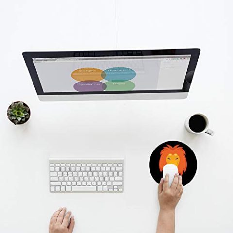 Crafty Worth round mouse pad dasm love quotes Mouse pad Round Mouse Pad for Laptop/pc (9X9 Inches) - alternate view