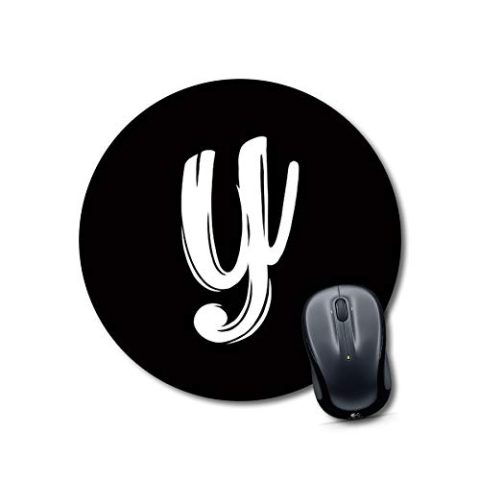 Crafty Worth mouse pad for architect Alphabet Y Mouse pad Round Mouse Pad for Laptop/pc (9X9 Inches)