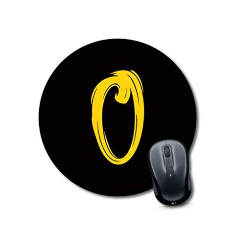 Crafty Worth mouse pad for computer table Alphabet O Mouse pad Round Mouse Pad for Laptop/pc (9X9 Inches)