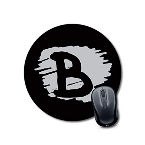 Crafty Worth mouse pad for desktop under 100 Alphabet B Mouse pad Round Mouse Pad for Laptop/pc (9X9 Inches)