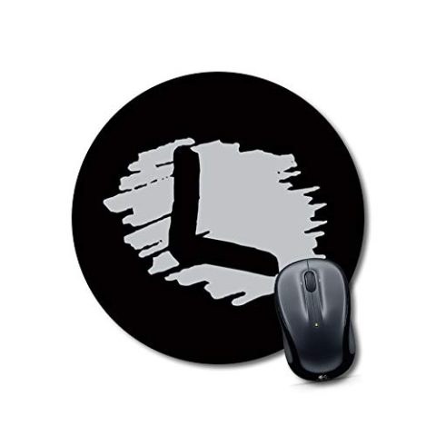 Crafty Worth mouse pad for fortnite Alphabet L Mouse pad Round Mouse Pad for Laptop/pc (9X9 Inches)