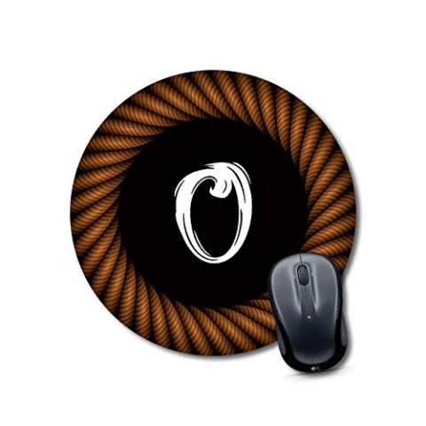 Crafty Worth mouse pad for laptop for girls Alphabet O Mouse pad Round Mouse Pad for Laptop/pc (9X9 Inches)
