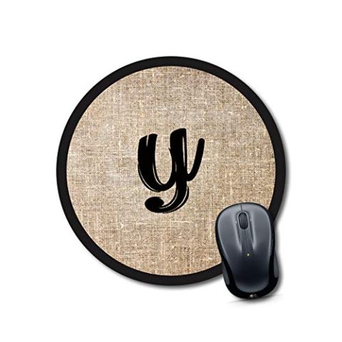 Crafty Worth mouse pad round Alphabet Y Mouse pad Round Mouse Pad for Laptop/pc (9X9 Inches)