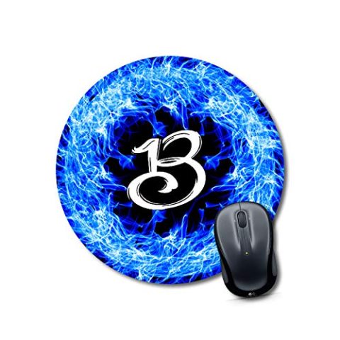 Crafty Worth mouse pad hard surface Alphabet B Mouse pad Round Mouse Pad for Laptop/pc (9X9 Inches)