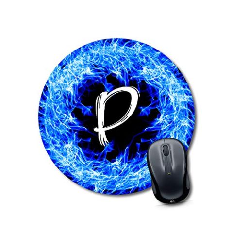 Crafty Worth mouse pad for laptops wireless Alphabet P Mouse pad Round Mouse Pad for Laptop/pc (9X9 Inches)