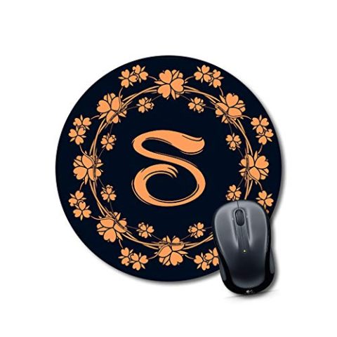 Crafty Worth mouse pad of for gaming Alphabet S Mouse pad Round Mouse Pad for Laptop/pc (9X9 Inches)