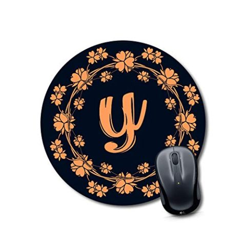 Crafty Worth mouse pad nature Alphabet Y Mouse pad Round Mouse Pad for Laptop/pc (9X9 Inches)
