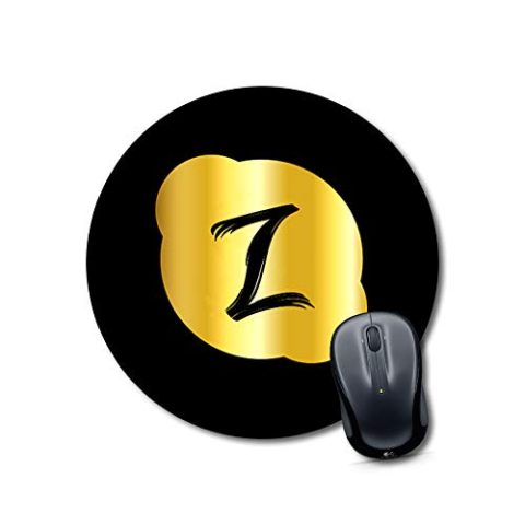 Crafty Worth mouse pad round Alphabet Z Mouse pad Round Mouse Pad for Laptop/pc (9X9 Inches)