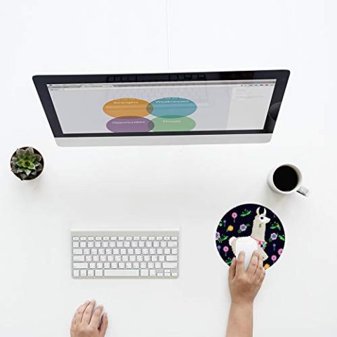 Crafty Worth mouse pad cushion Mouse pad for girls stylish latest Round Mouse Pad for Laptop/pc (9X9 Inches) - alternate view
