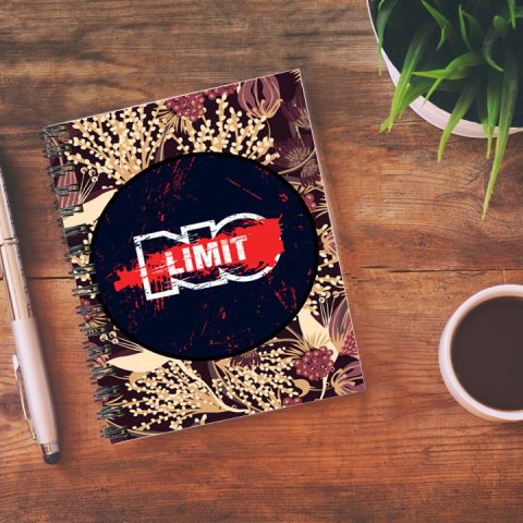 Crafty Worth No Limit , Wire Bound Spiral Printed unruled notebook diary Pages :160 (Size :A5) - alternate view