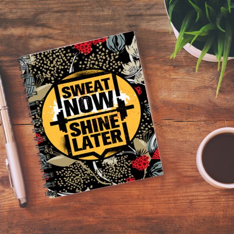 Crafty Worth Sweat now Wire Bound Spiral Printed unruled diary for boys Pages :160 (Size :A5) - alternate view