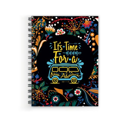 Crafty Worth its time for a Wire Bound Spiral Printed unruled diary for girls for school Pages :160 (Size :A5)
