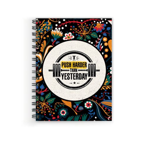 Crafty Worth push harder than , Wire Bound Spiral Printed unruled bose bookshelf Pages :160 (Size :A5)