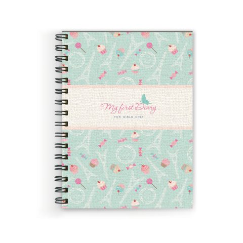 Crafty Worth My first diary , Wire Bound Spiral Printed unruled note book hindi Pages :160 (Size :A5)
