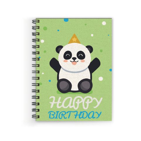 Crafty Worth Happy birthday , Wire Bound Spiral Printed unruled notebook journal Pages :160 (Size :A5)
