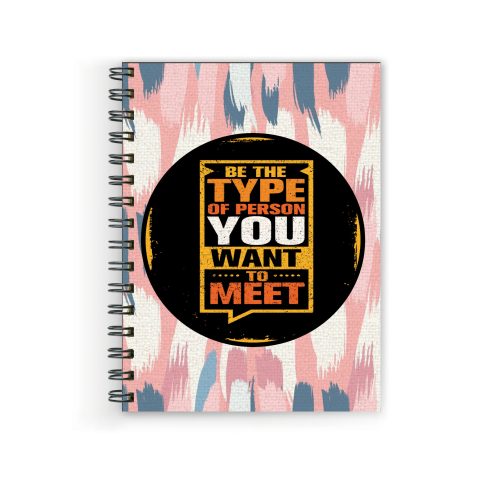 Crafty Worth be the type Wire Bound Spiral Printed unruled diary for girls stylish unicorn Pages :160 (Size :A5)