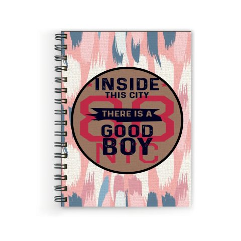 Crafty Worth inside the city , Wire Bound Spiral Printed unruled notebook girls Pages :160 (Size :A5)