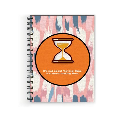 Crafty Worth its not about having Wire Bound Spiral Printed unruled diary for love Pages :160 (Size :A5)