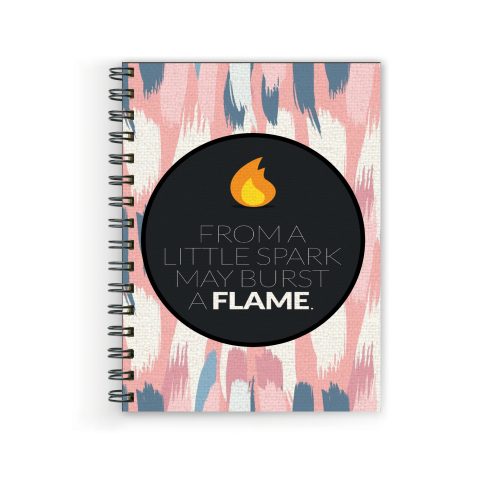 Crafty Worth froma little , Wire Bound Spiral Printed unruled note book rs 20 Pages :160 (Size :A5)
