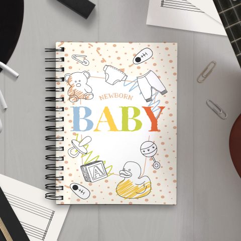 Crafty Worth Reusable Wiro Spiral Unruled Notebook Diary Journal My Story Blank Pages – A5 (Size 5.5×8) - alternate view